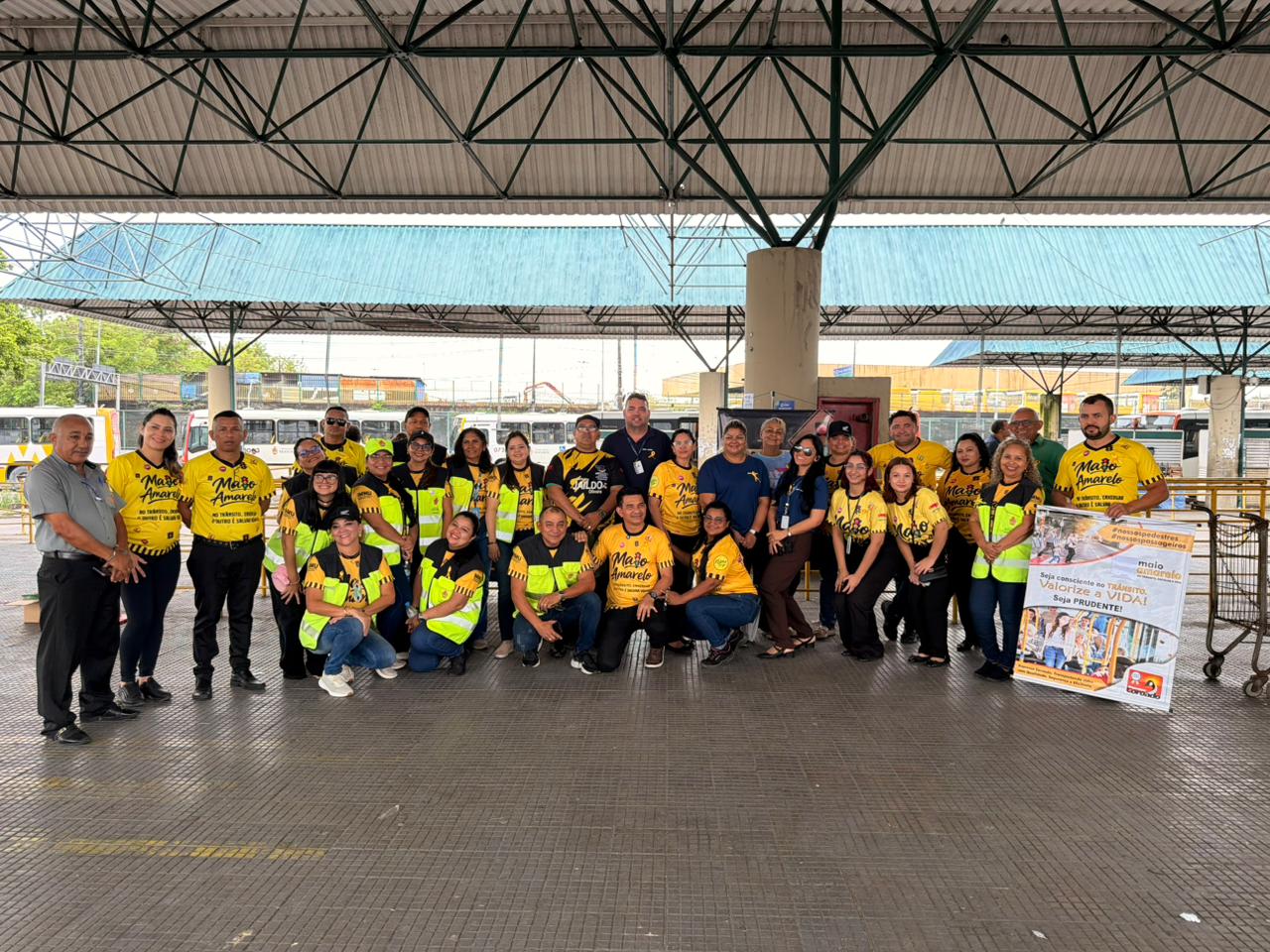 Prefeitura de Manaus intensifica ações do Maio Amarelo no Terminal 5