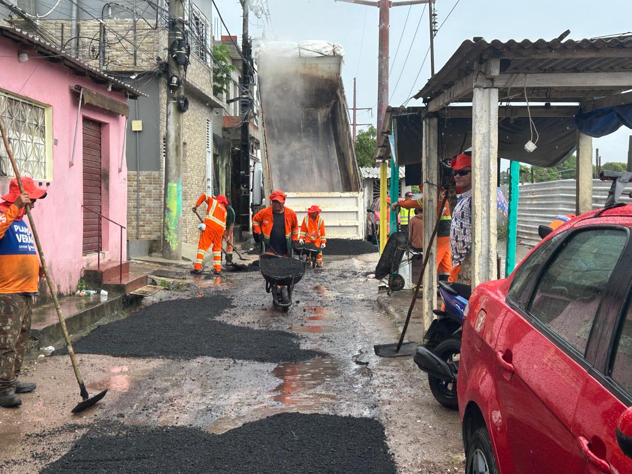 Chuvas afetam menos vias