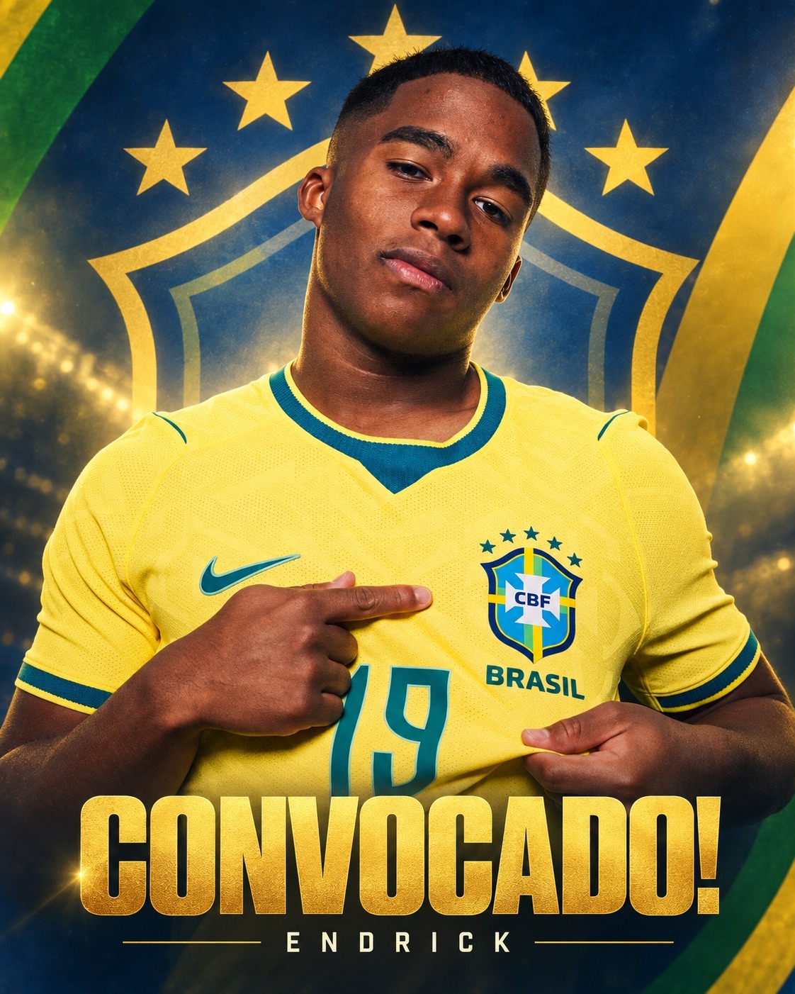 Vinícius Júnior, Raphinha e Endrick estão na lista de Ancelotti